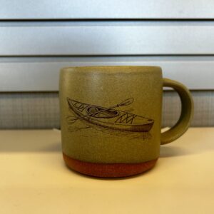 KRWC/Grayling Ceramics Mug- Green Kayak