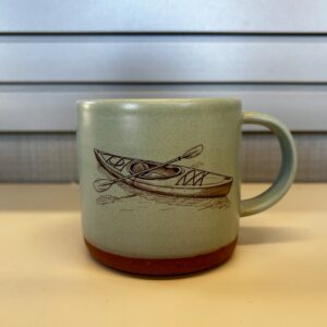 KRWC/Grayling Ceramics Mug- Blue Kayak